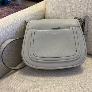 Marc Jacobs light grey saddle bag